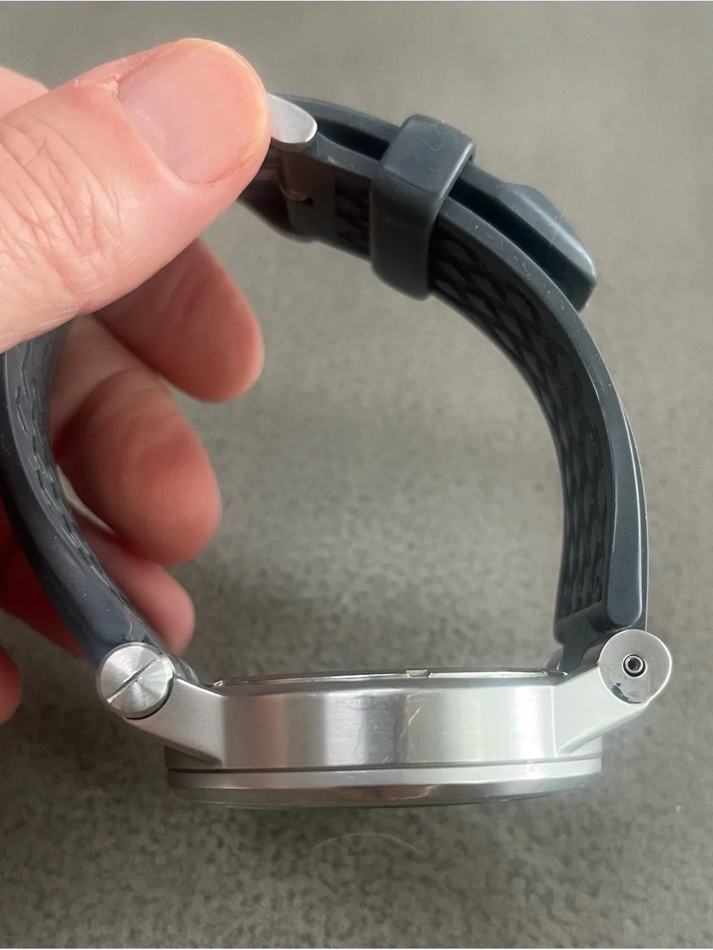 Michael Kors Steel Dylan Chron Gray Silicone strap